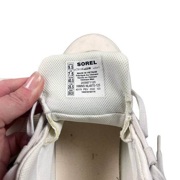 SOREL Out N About III Women’s Cream Sneakers SZ 9.5 - Picture 8 of 10